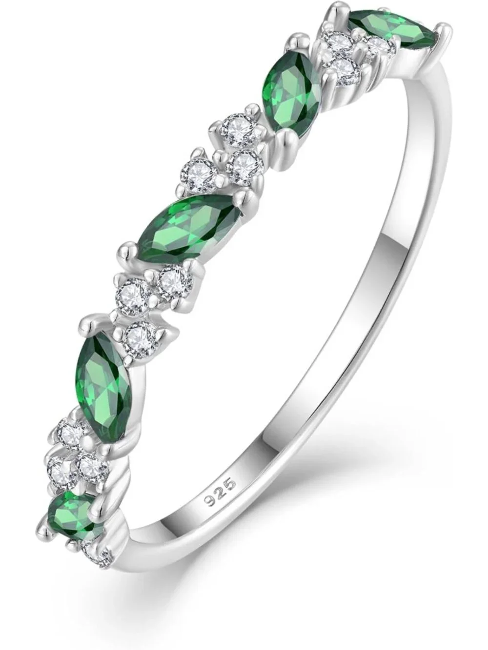 Freshwater Pearl Birthstone Ring for Women - 925 Sterling Silver Stackable